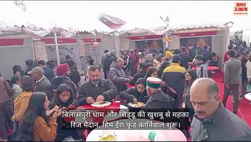 VIDEO : Food carnival begins in Shimla enjoy taste of Himachali siddu and Bilaspuri Dham