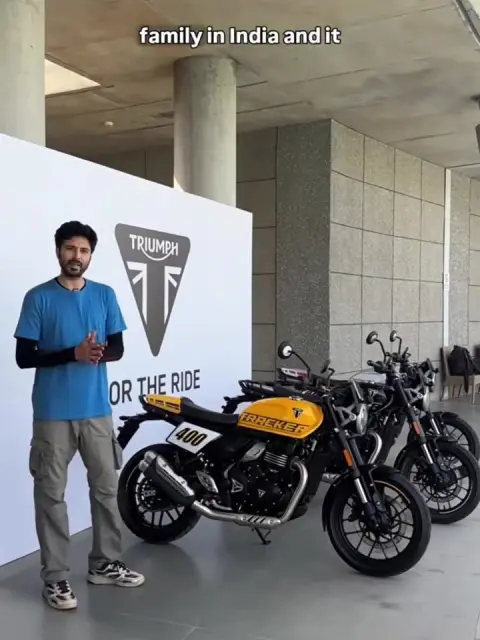 Triumph Tracker 400 walkaround #shorts